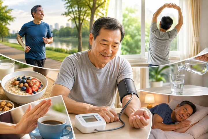 5 thói quen tốt giúp kiểm soát huyết áp vào buổi sáng 5 thói quen tốt giúp kiểm soát huyết áp vào buổi sáng