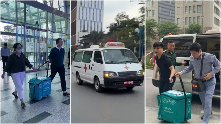 Ba xe cứu thương rời Bệnh viện E trong đêm: Cuộc chạy đua giành giật sự sống từng phút Ba xe cứu thương rời Bệnh viện E trong đêm: Cuộc chạy đua giành giật sự sống từng phút