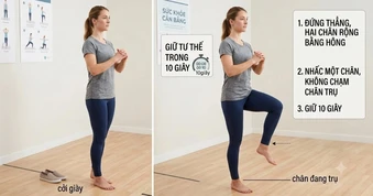 Bạn có đứng được một chân trong 10 giây?