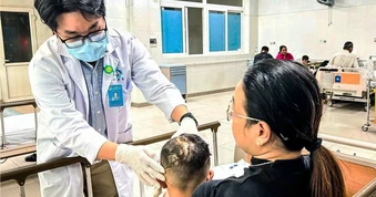 Bé 5 tuổi bị chó becgie cắn vào đầu, lộ cả xương sọ