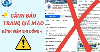 Bệnh viện Nhi Đồng 1 TPHCM phát cảnh báo có trang fanpage giả mạo bệnh viện