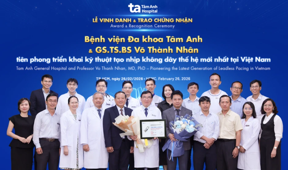 Bệnh viện Tâm Anh triển khai cấy máy tạo nhịp tim không dây thế hệ mới đầu tiên tại Việt Nam Bệnh viện Tâm Anh triển khai cấy máy tạo nhịp tim không dây thế hệ mới đầu tiên tại Việt Nam