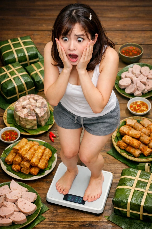 Bí quyết đánh bay 2 kg mỡ thừa sau mùa Tết