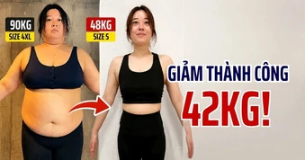 Bí quyết giúp cô gái Nhật Bản giảm 42kg mà không cần đến phòng gym