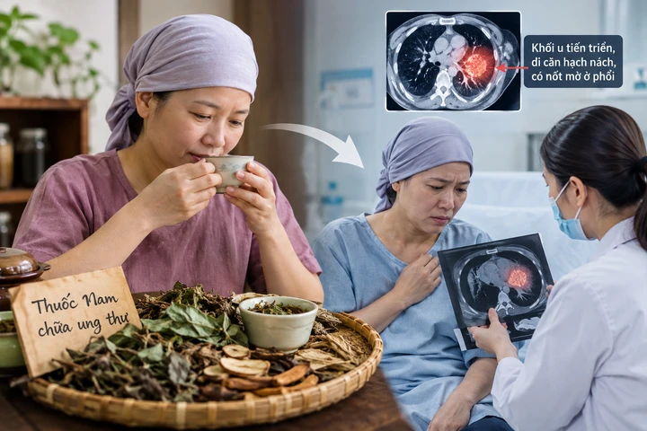 Bỏ phác đồ của bác sĩ để uống thuốc Nam chữa ung thư, 6 tháng sau đã di căn Bỏ phác đồ của bác sĩ để uống thuốc Nam chữa ung thư, 6 tháng sau đã di căn