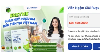 Bộ Y tế yêu cầu kiểm tra quảng cáo viên ngậm giải rượu Non Alco