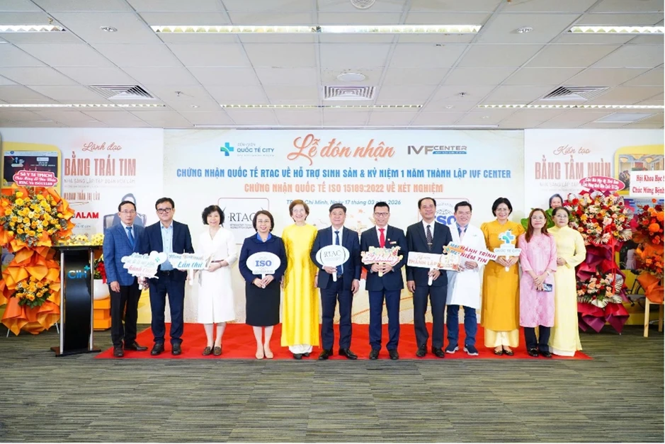 BV Quốc tế City đạt chứng nhận quốc tế: RTAC về IVF và ISO về xét nghiệm BV Quốc tế City đạt chứng nhận quốc tế: RTAC về IVF và ISO về xét nghiệm