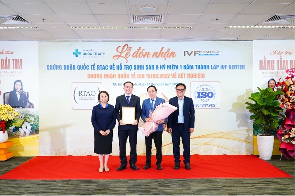 BV Quốc tế City đạt chứng nhận quốc tế: RTAC về IVF và ISO về xét nghiệm BV Quốc tế City đạt chứng nhận quốc tế: RTAC về IVF và ISO về xét nghiệm