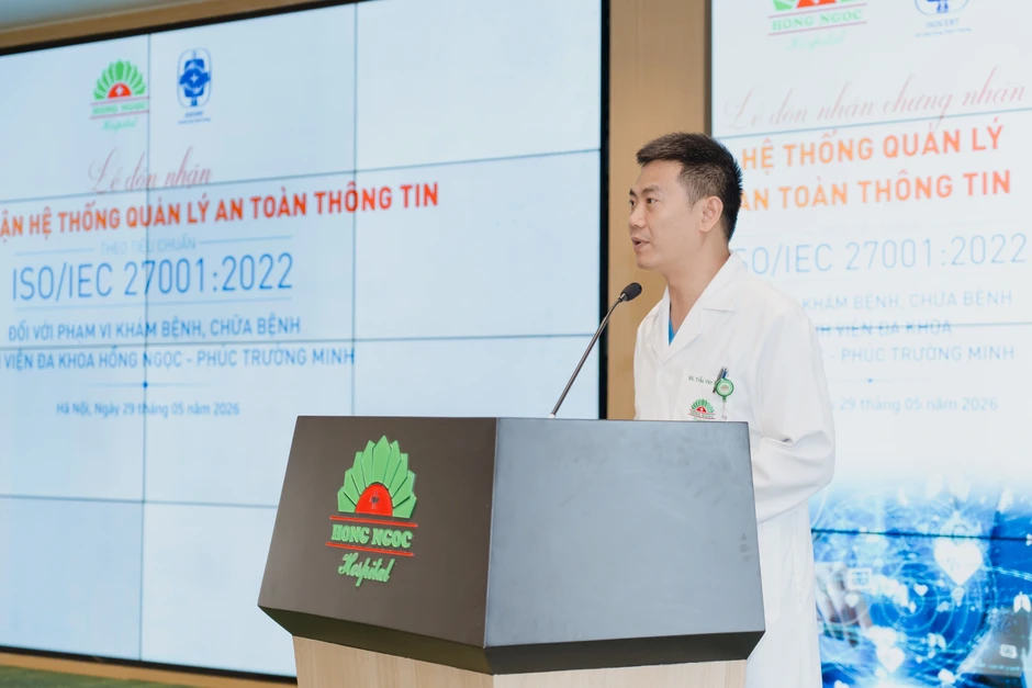BVĐK Hồng Ngọc đạt chứng nhận ISO về bảo mật và an toàn thông tin y tế