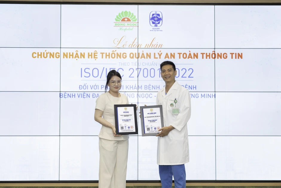 BVĐK Hồng Ngọc đạt chứng nhận ISO về bảo mật và an toàn thông tin y tế