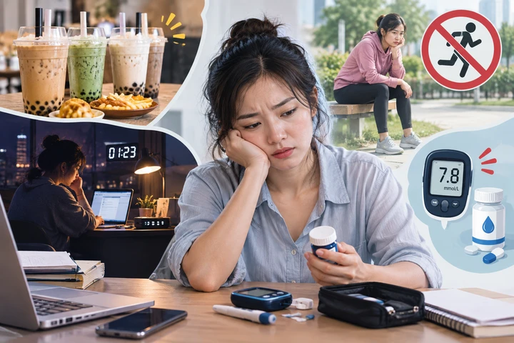 Cả tuần trà sữa, thức khuya, không thể dục, U30 'kè kè' túi thuốc tiểu đường Cả tuần trà sữa, thức khuya, không thể dục, U30 'kè kè' túi thuốc tiểu đường