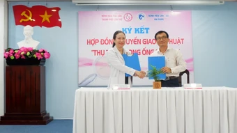 Chuyển giao kỹ thuật "Thụ tinh trong ống nghiệm" cho Bệnh viện Sản-Nhi An Giang