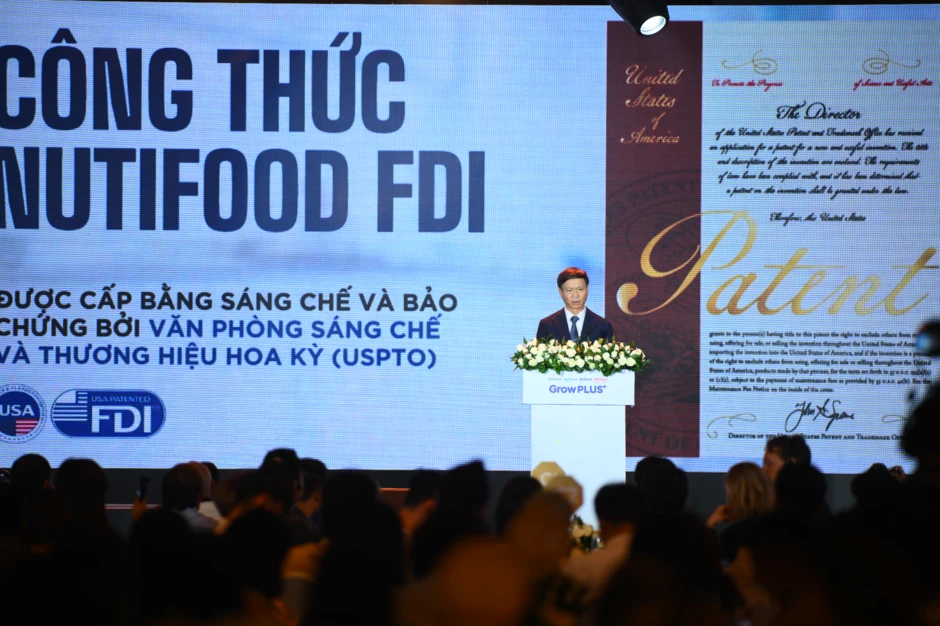 Công thức Nutifood FDI nhận bằng sáng chế từ USPTO Hoa Kỳ, khẳng định giá trị khoa học dinh dưỡng toàn cầu Công thức Nutifood FDI nhận bằng sáng chế từ USPTO Hoa Kỳ, khẳng định giá trị khoa học dinh dưỡng toàn cầu