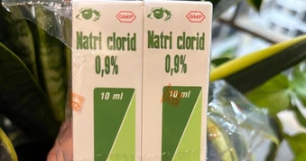 Công ty sản xuất thuốc nhỏ mắt Natri clorid 0,9% bị phạt 50 triệu đồng