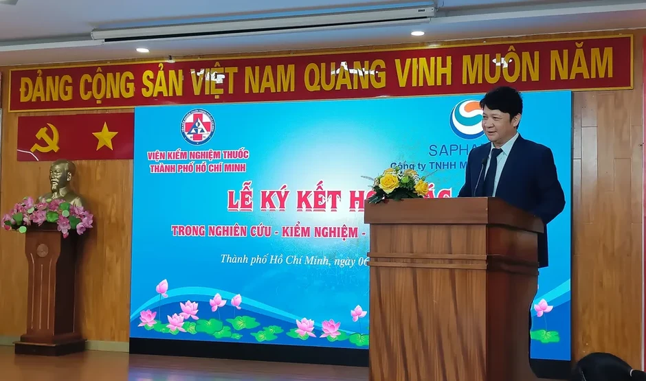 Công ty TNHH MTV Dược Sài Gòn (Sapharco) ký kết hợp tác với Viện Kiểm nghiệm thuốc TPHCM Công ty TNHH MTV Dược Sài Gòn (Sapharco) ký kết hợp tác với Viện Kiểm nghiệm thuốc TPHCM