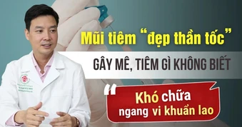 Da như tổ ong sau khi tiêm loại chất được quảng cáo cải lão hoàn đồng