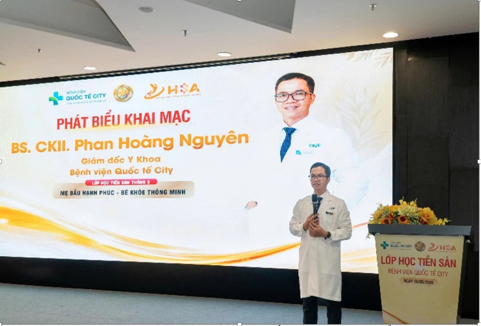 Dấu ấn lớp học tiền sản quy mô kỷ lục tại Bệnh viện quốc tế City thu hút hơn 400 mẹ bầu