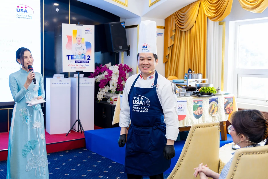 Đầu bếp Việt truyền cảm hứng sáng tạo với thịt gà Mỹ Đầu bếp Việt truyền cảm hứng sáng tạo với thịt gà Mỹ