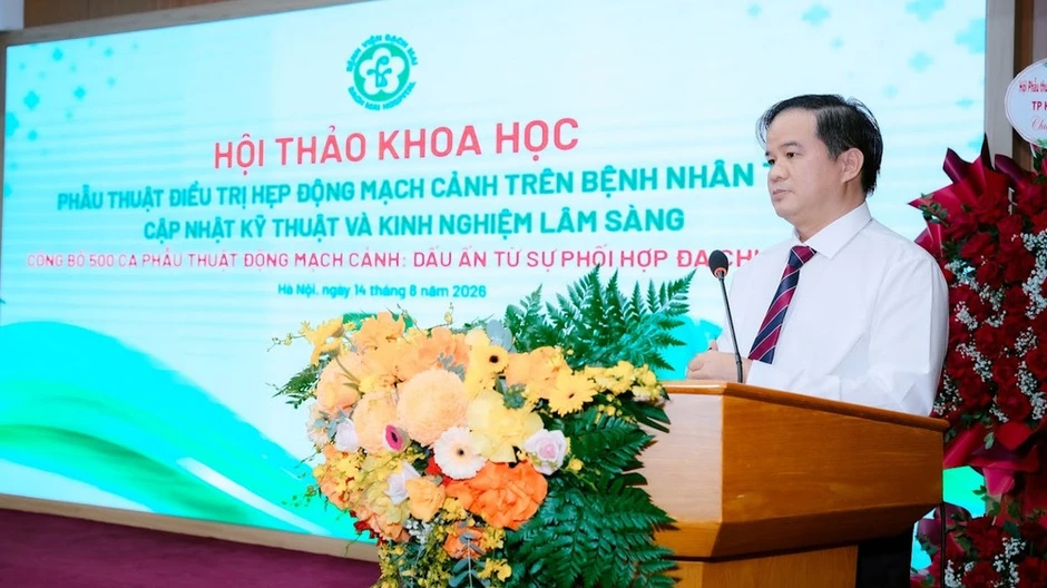 Dấu mốc 500 ca phẫu thuật điều trị hẹp động mạch cảnh và mục tiêu trở thành trung tâm điều trị bệnh lý mạch máu hiện đại Dấu mốc 500 ca phẫu thuật điều trị hẹp động mạch cảnh và mục tiêu trở thành trung tâm điều trị bệnh lý mạch máu hiện đại