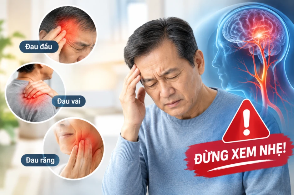 Đau ở 3 vùng này có thể là dấu hiệu sớm của đột quỵ, đừng xem nhẹ!