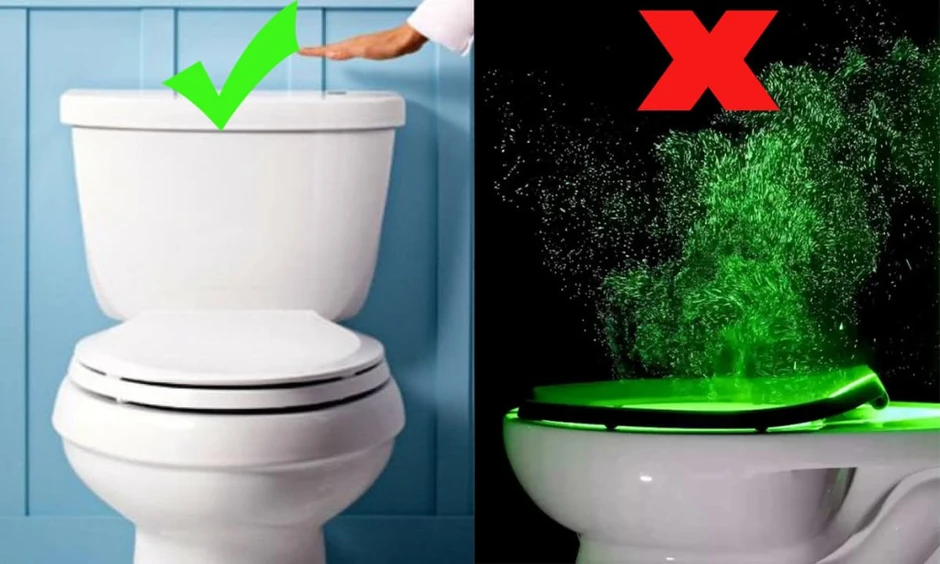 Đậy nắp bồn cầu có tác dụng gì? Đậy nắp bồn cầu có tác dụng gì?