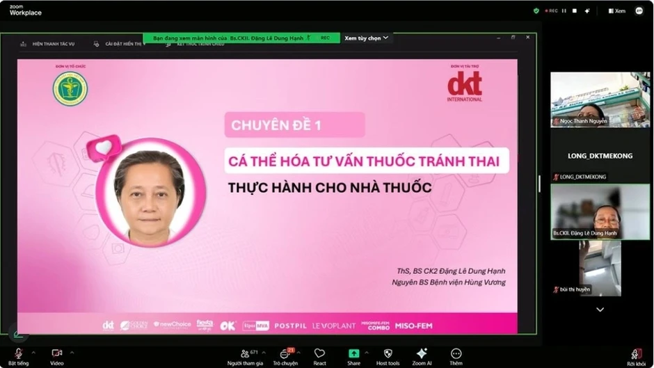 DKT International đồng hành đào tạo nâng cao năng lực cho 1.000 dược sĩ DKT International đồng hành đào tạo nâng cao năng lực cho 1.000 dược sĩ