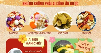 Dưa ngâm – cải muối giải ngấy ngày Tết nhưng không phải ai cũng ăn nhiều được