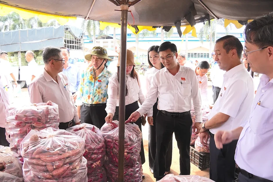 Gần 300 tiểu thương hoạt động không phép ngoài chợ đầu mối Hóc Môn Gần 300 tiểu thương hoạt động không phép ngoài chợ đầu mối Hóc Môn