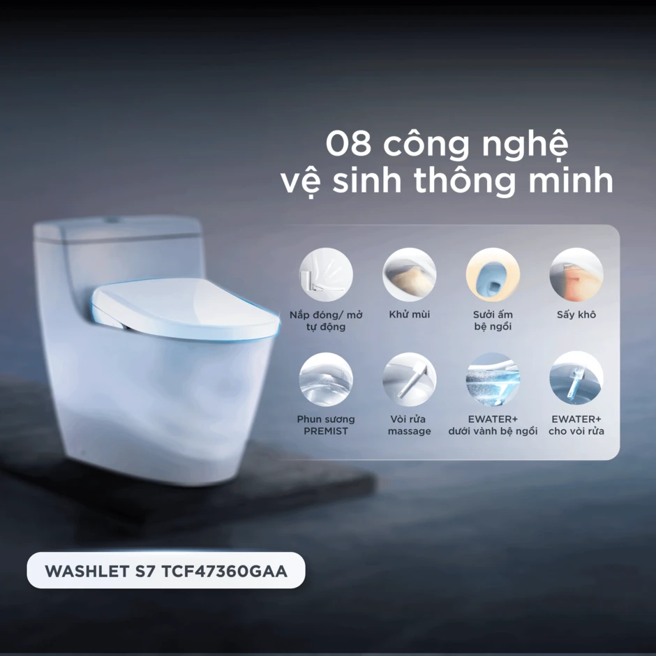 Giải pháp cho lối sống hiện đại với nắp rửa điện tử TOTO