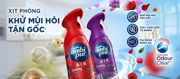 Giải pháp từ xịt phòng Ambi Pur giúp khử mùi hôi tận gốc Giải pháp từ xịt phòng Ambi Pur giúp khử mùi hôi tận gốc