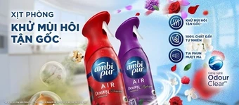 Giải pháp từ xịt phòng Ambi Pur giúp khử mùi hôi tận gốc