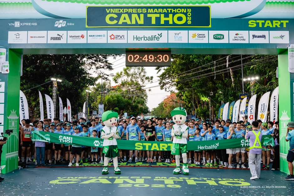 Herbalife Việt Nam đồng hành cùng hơn 10.000 vận động viên tại TinVina Marathon Cần Thơ 2026 Herbalife Việt Nam đồng hành cùng hơn 10.000 vận động viên tại TinVina Marathon Cần Thơ 2026