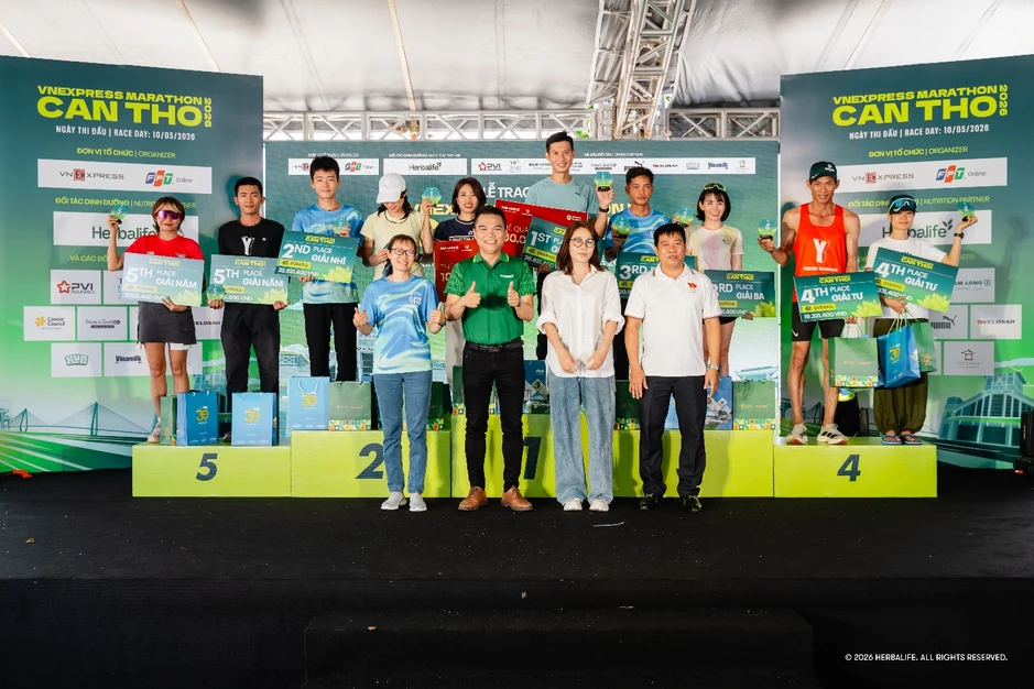 Herbalife Việt Nam đồng hành cùng hơn 10.000 vận động viên tại TinVina Marathon Cần Thơ 2026 Herbalife Việt Nam đồng hành cùng hơn 10.000 vận động viên tại TinVina Marathon Cần Thơ 2026