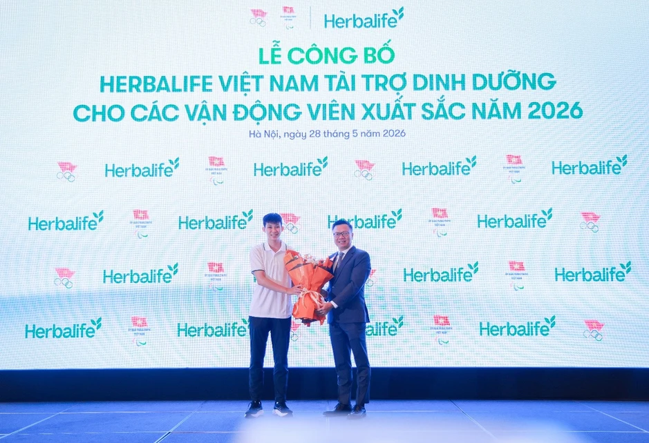 Herbalife Việt Nam tiếp tục tài trợ sản phẩm dinh dưỡng cho các vận động viên xuất sắc Việt Nam năm 2026 Herbalife Việt Nam tiếp tục tài trợ sản phẩm dinh dưỡng cho các vận động viên xuất sắc Việt Nam năm 2026