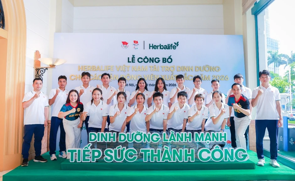 Herbalife Việt Nam tiếp tục tài trợ sản phẩm dinh dưỡng cho các vận động viên xuất sắc Việt Nam năm 2026 Herbalife Việt Nam tiếp tục tài trợ sản phẩm dinh dưỡng cho các vận động viên xuất sắc Việt Nam năm 2026