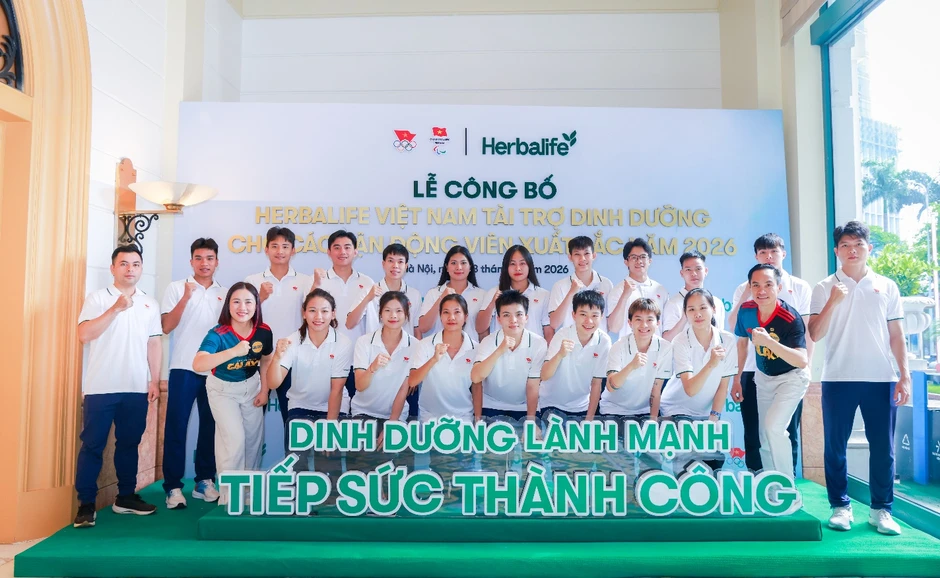 Herbalife Việt Nam tiếp tục tài trợ sản phẩm dinh dưỡng cho các VĐV xuất sắc Việt Nam năm 2026