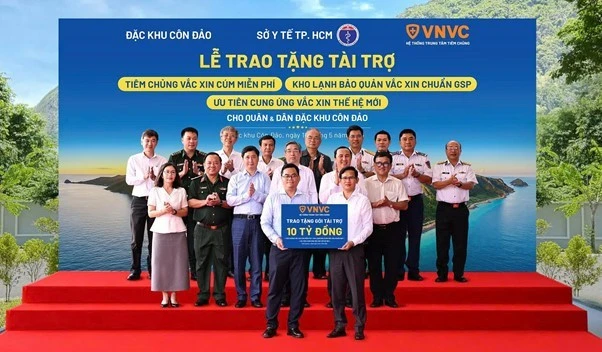 Hơn 10 tỷ đồng từ VNVC 'tiếp sức' Đặc khu Côn Đảo nâng cao năng lực y tế dự phòng, bảo vệ sức khỏe toàn quân dân Hơn 10 tỷ đồng từ VNVC 'tiếp sức' Đặc khu Côn Đảo nâng cao năng lực y tế dự phòng, bảo vệ sức khỏe toàn quân dân