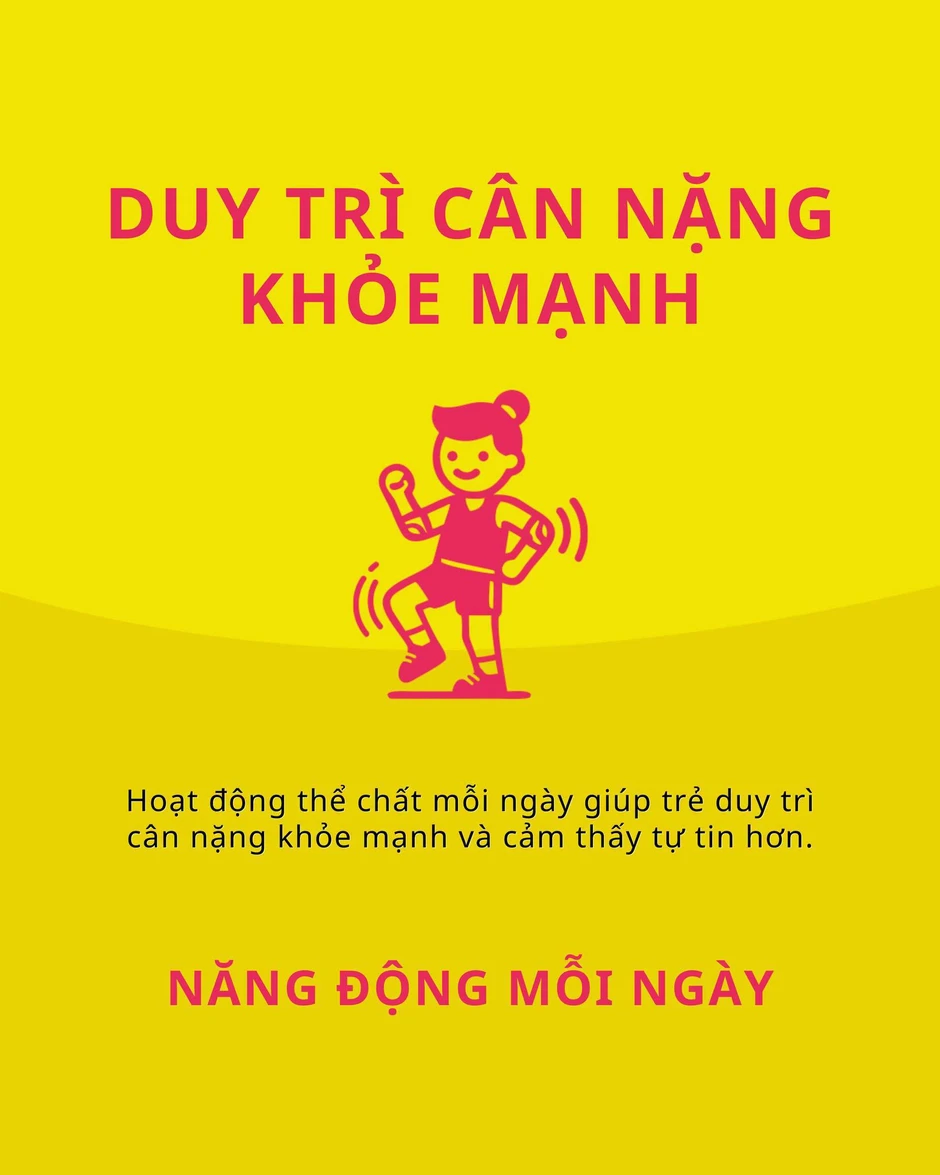 Infographic: Khuyến khích trẻ vận động để tăng cường sức khỏe Infographic: Khuyến khích trẻ vận động để tăng cường sức khỏe