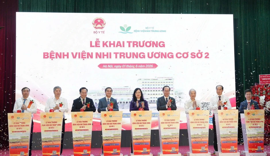 Khai trương Cơ sở 2 BV Nhi Trung ương, có thể tiếp nhận 1.500 trẻ mỗi ngày Khai trương Cơ sở 2 BV Nhi Trung ương, có thể tiếp nhận 1.500 trẻ mỗi ngày