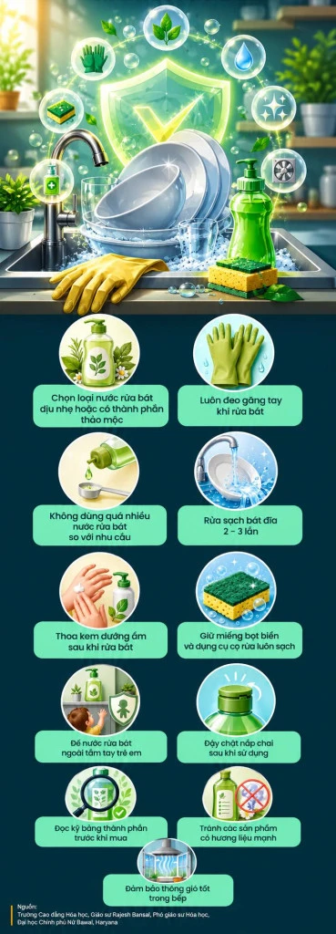Lời khuyên cho những gia đình đang dùng nước rửa chén khi rửa bát Lời khuyên cho những gia đình đang dùng nước rửa chén khi rửa bát