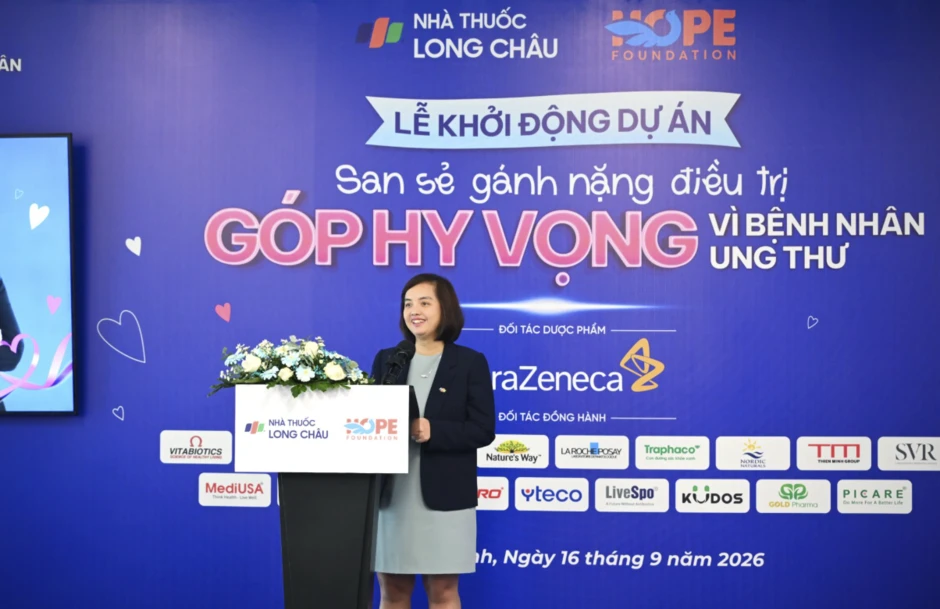 Long Châu cùng Quỹ Hope và các hãng dược chung tay san sẻ một phần gánh nặng điều trị cho bệnh nhân ung thư