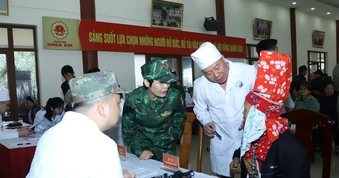 Lực lượng quân y khám, chữa bệnh cho nhân dân biên giới hai nước Việt Nam - Trung Quốc