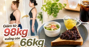 Một phụ nữ Nhật Bản U50 giảm 32kg trong 9 tháng nhờ "5 thói quen" mà không cần nhịn ăn, cũng không tăng cân trở lại trong nhiều năm
