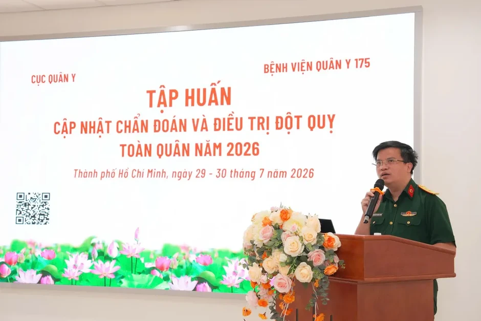 Nâng cao năng lực chẩn đoán, cấp cứu và điều trị đột quỵ cho cán bộ quân y Nâng cao năng lực chẩn đoán, cấp cứu và điều trị đột quỵ cho cán bộ quân y