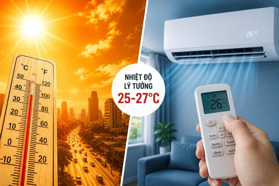 Nắng nóng như chảo lửa, bật điều hòa bao nhiêu độ để tránh đột quỵ? Nắng nóng như chảo lửa, bật điều hòa bao nhiêu độ để tránh đột quỵ?