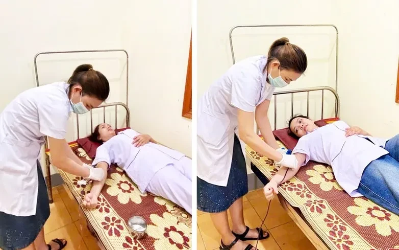 Nhân viên y tế hiến máu kịp thời cứu sản phụ băng huyết Nhân viên y tế hiến máu kịp thời cứu sản phụ băng huyết
