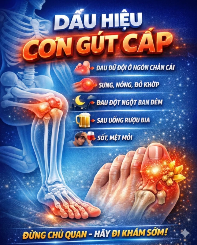 Những sai lầm của bệnh nhân gout khi điều trị khiến bệnh ngày càng nặng