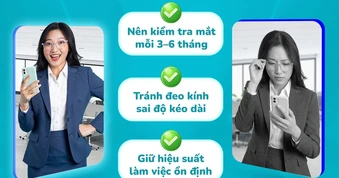 Những thói quen hàng ngày làm mắt bị tăng độ