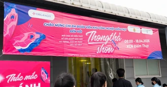 Organon cùng Thong Thả Show đưa kiến thức tránh thai an toàn đến công nhân Điềm Thụy
