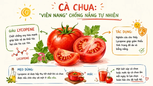 Phụ nữ U40 nên ăn 5 loại quả có tác dụng chống nắng tự nhiên trong mùa hè, ngăn tia UV, tăng sinh collagen để 60 tuổi chưa già